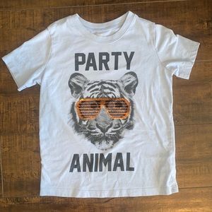 Cute Cool Tiger flip tee